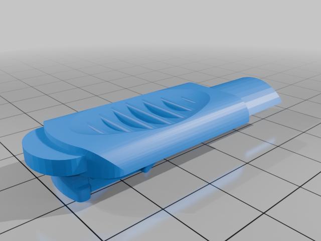 Poignée barrière enfant Babydan // Babydan child barrier handle 3D model thumbnail