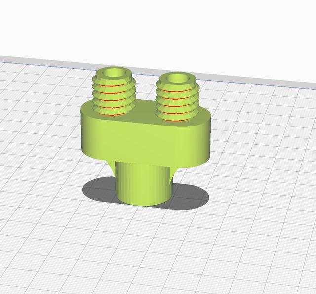 Sealant Silicone Adapter 1to2 3D model thumbnail