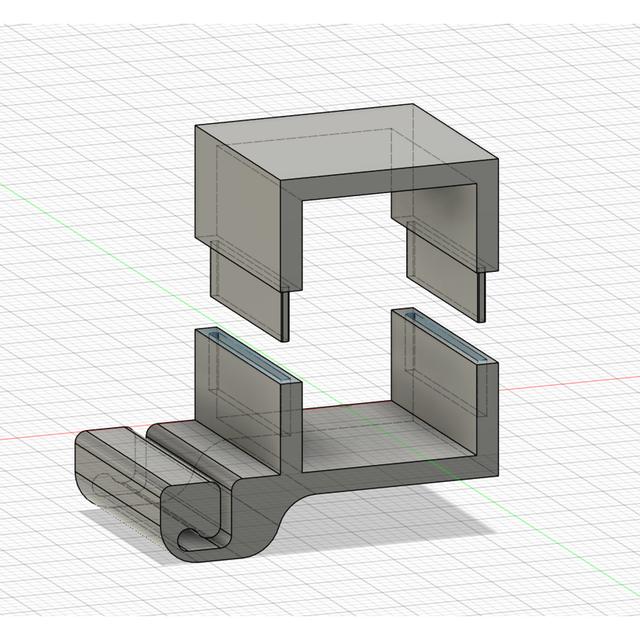 Kobra 3 Max Extruder Chord Clip V1 3D model thumbnail