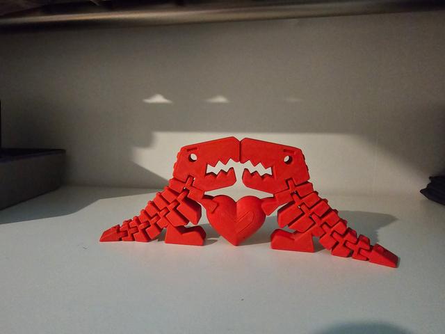 Flexi Rex Love Interest 3D model thumbnail