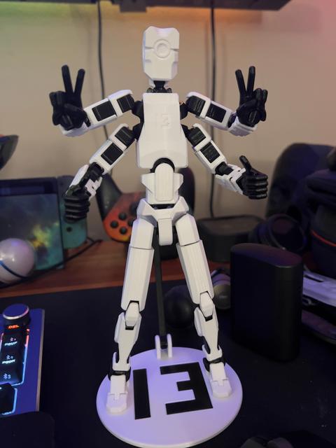 Dummy 13 4-Armed Torso 3D model thumbnail
