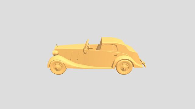 Rolls-Royce Phantom III scale1-90 for 3Dprinting 3D model thumbnail