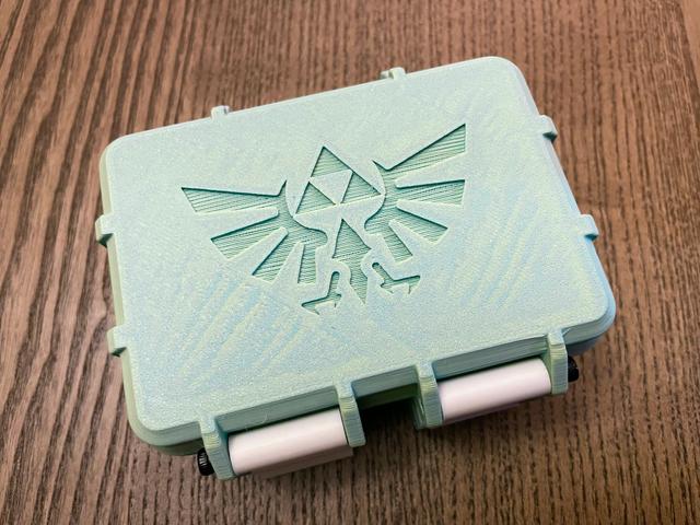 Legend of Zelda Triforce Uno Card Box Lid 3D model thumbnail