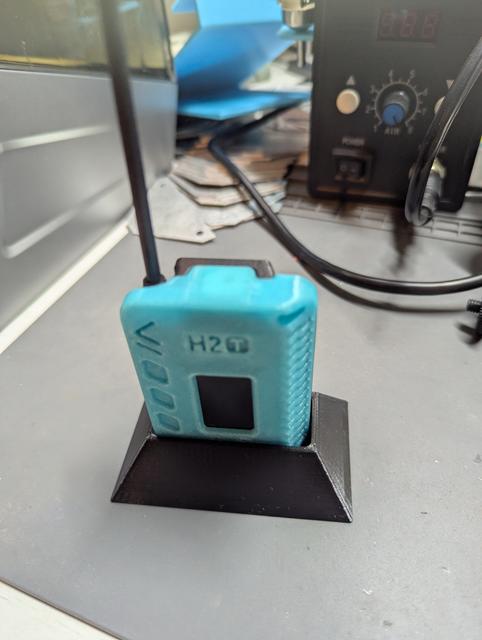 Desktop Stand for muzi.works H2T Heltec T114 Case 3D model thumbnail