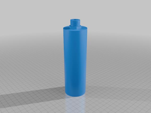 Benjamin marauder silencer .22 cal 3D model thumbnail