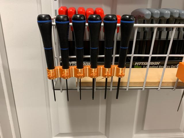 Eklind Hex Screw Driver Clip-On Shelving Mount 3D model thumbnail