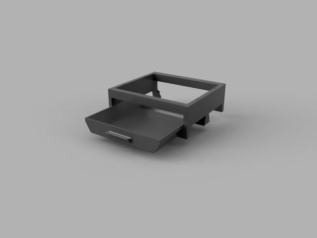 Under Desk Drawer 3D model thumbnail
