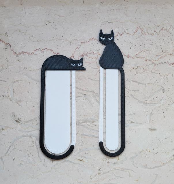 Cat bookmark - longer clip/tail 3D model thumbnail