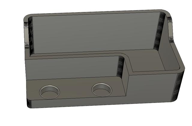 Remix of Nozzle Scrubber with Little bucket for Harbor Freight Magnets 3D model thumbnail