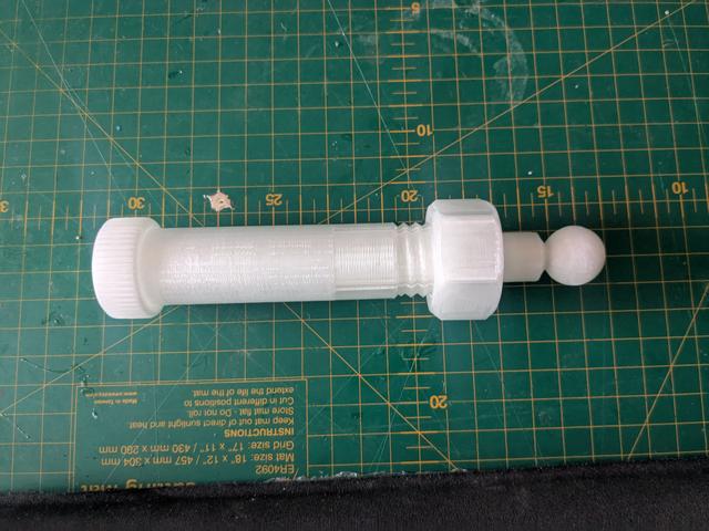 Ball and Socket extension bar 3D model thumbnail