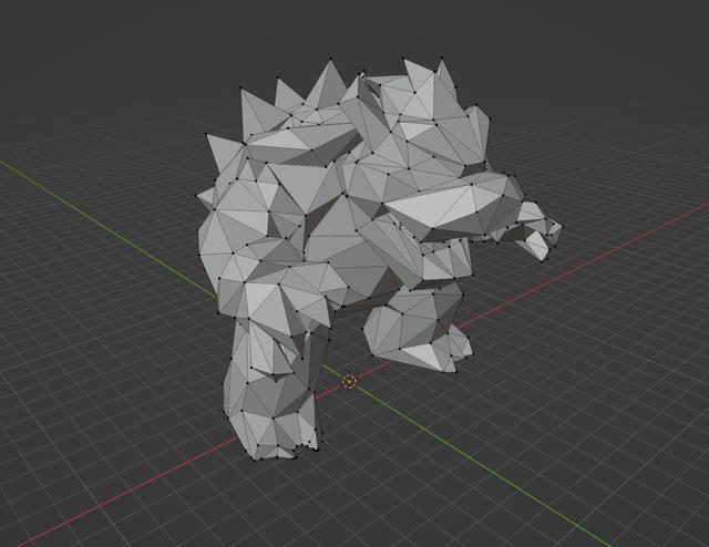 Low Poly Bowser 3D model thumbnail