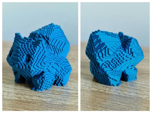 Blocky Bulbasaur 3D model thumbnail