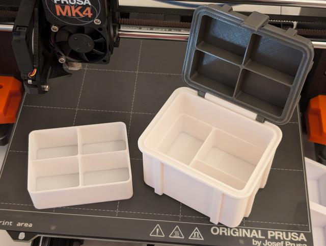 Multi Compartment Rugged Storage Box 3D model thumbnail