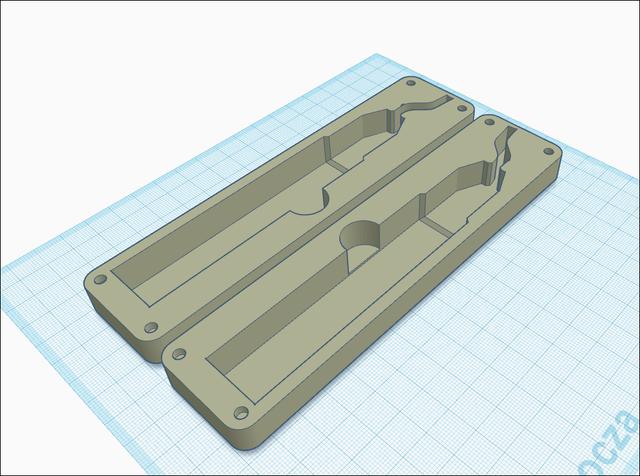 SLIM Deburring Tool Case With Magnet Closure 3D model thumbnail