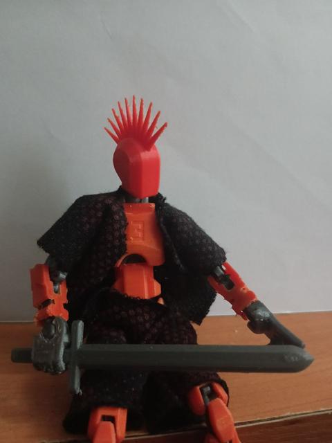Dummy13 punk hairstyles 3D model thumbnail