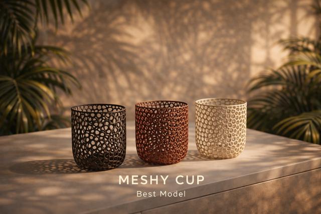 Meshy Cup 3D model thumbnail