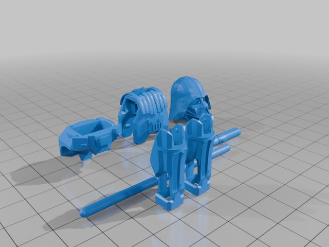 Dummy 13 Darth Vader armor 3D model thumbnail