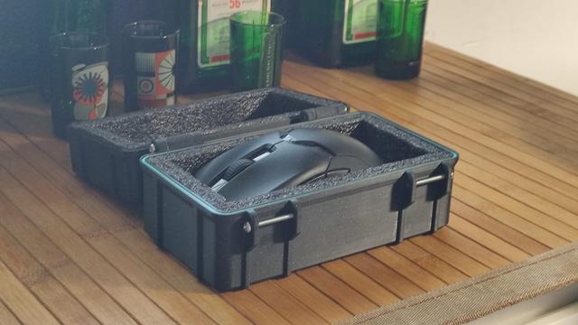 Travel case for Razer gaming mouse 3D model thumbnail