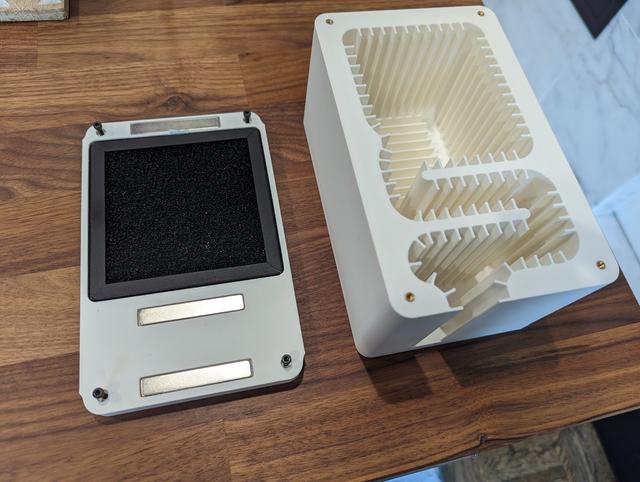 Bambulab X1/P1 Fan Muffler with Carbon Filter 3D model thumbnail