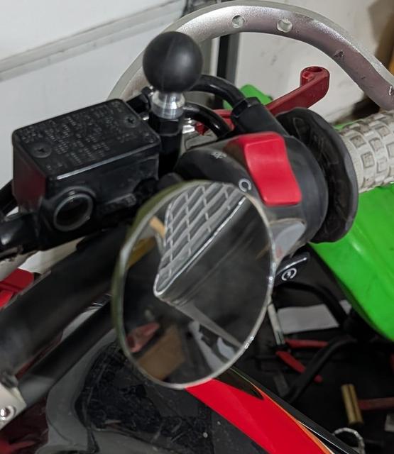 Motorcycle mirror flat 3D model thumbnail