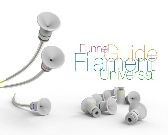 Universal Funnel Filament Guide 3D model thumbnail