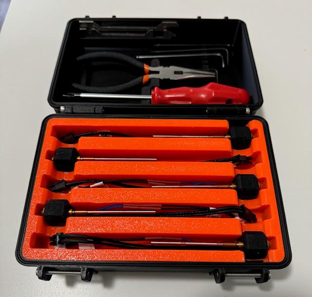 5 Nozzle Shelf for Prusa (Tools) Rugged Box 3D model thumbnail
