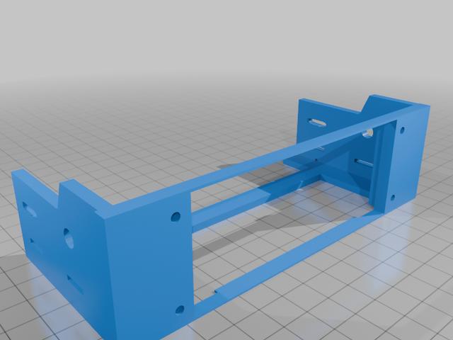 Single PC bay housing for 20x4 LCD Display 3D model thumbnail