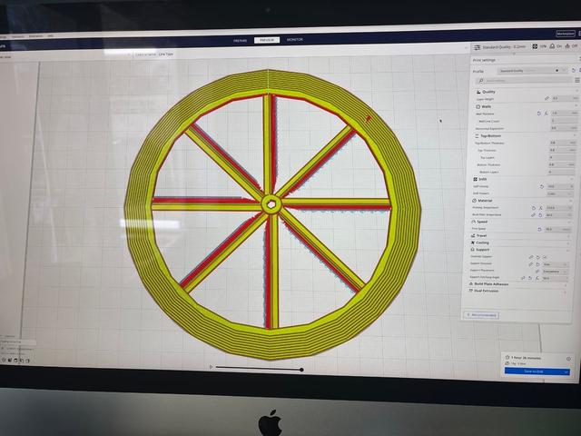  helicopter Frisbee 3D model thumbnail