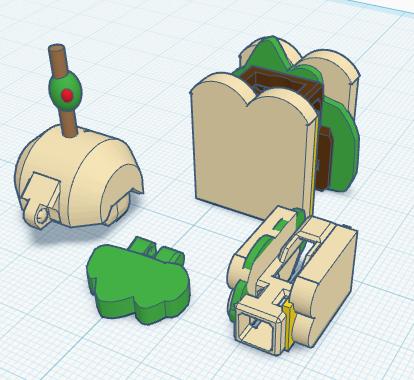 Dummy 13 Sandwich Armor 3D model thumbnail