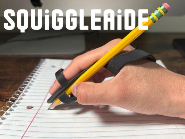 SquiggleAide | Assistive Writing & Drawing Aid - Right-Handed Version 3D model thumbnail