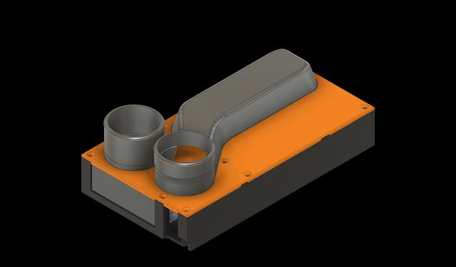 Prusa MK3/S Einsy Raspberry PI 4B/3B enclosure with air duct 3D model thumbnail