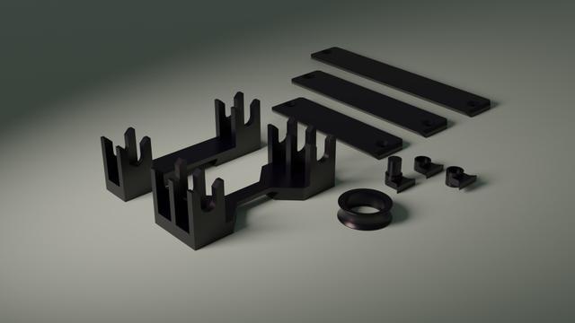 Filament holder adjustable 3D model thumbnail