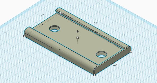 Wall mounter holder for parametric cable organizer (organiser) bins 3D model thumbnail