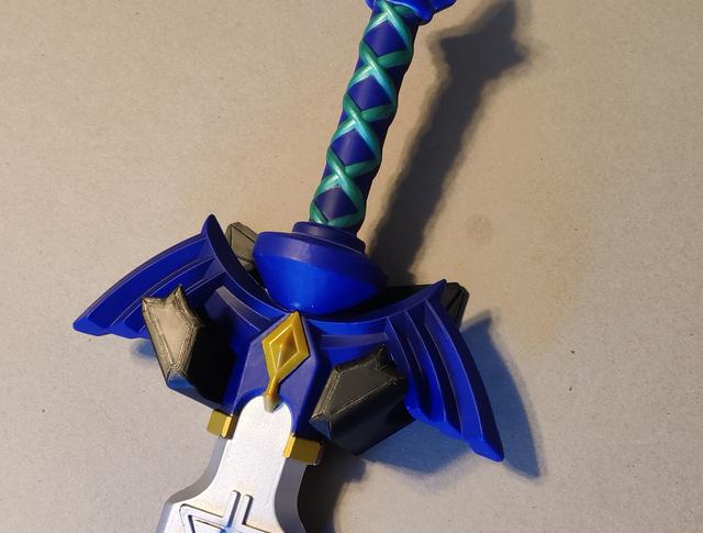 BOTW Toy Master Sword Wallmount 3D model thumbnail