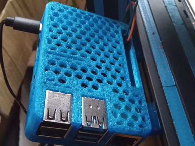 Prusa i3 MK3s Raspberry Pi4B case profile mount - GPIO Access 3D model thumbnail