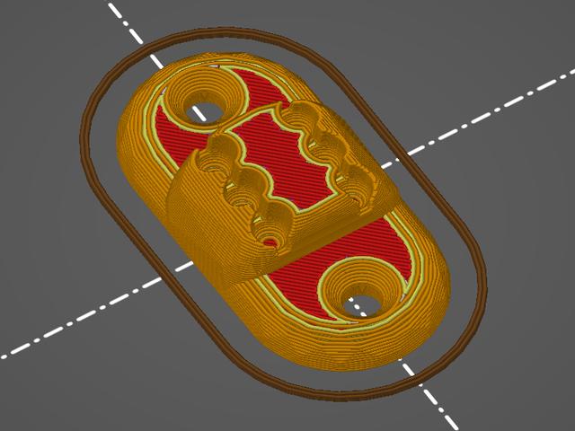 Mid-poly window blind chain holder 3D model thumbnail