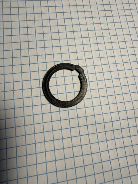Shim for mounting an Mazda MX5 Miata NA Cigar Socket in an ND Trunk 3D model thumbnail