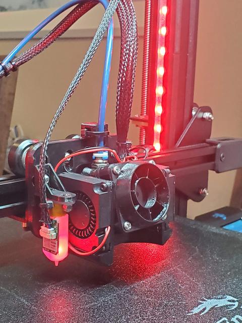 Dual Cooling Fan Upgrade with BLtouch Mount for Creality Ender 3 V2 (Remix) 3D model thumbnail