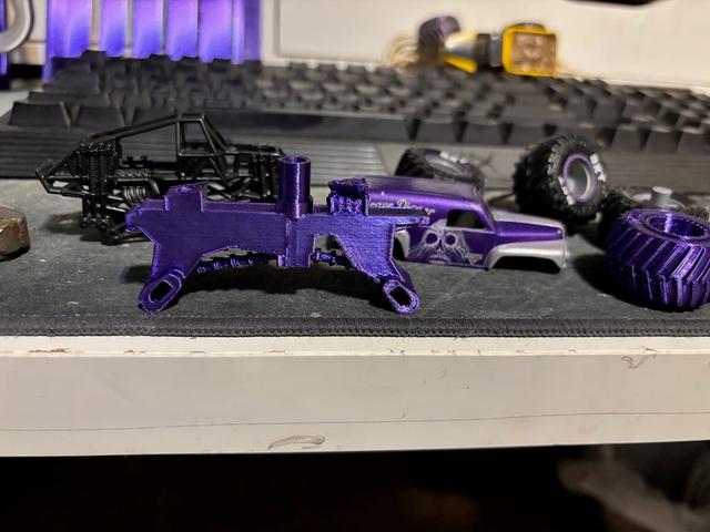 Monster Jam 1/64 detailed chassis 3D model thumbnail
