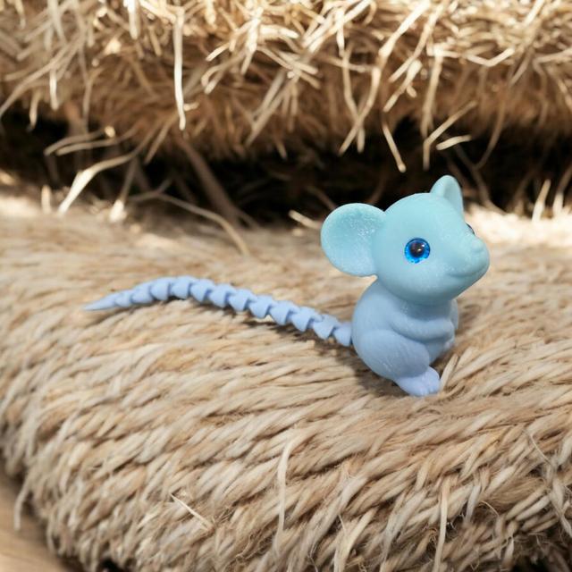 Cute Mouse - 6mm + 8mm glass eye compatible 3D model thumbnail