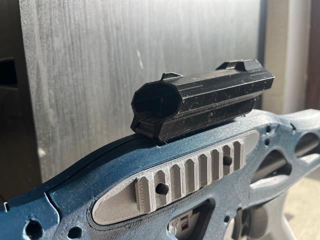 Hardware free Scope for Nerf Blasters - Picatinny Rail 3D model thumbnail