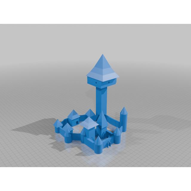 mega kasteel 3D model thumbnail
