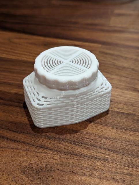 Silica gel rectangular container 3D model thumbnail