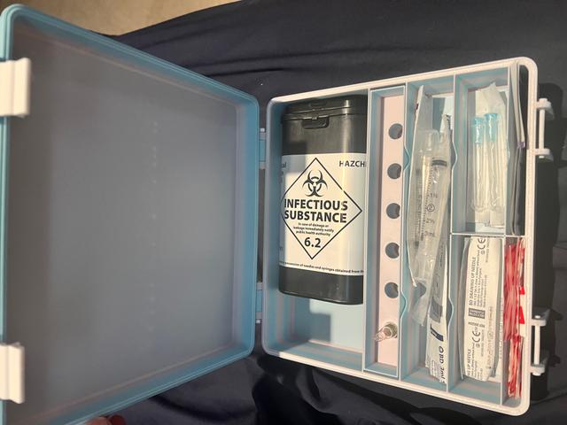 Supplies box for testosterone (Sustanon) injections 3D model thumbnail