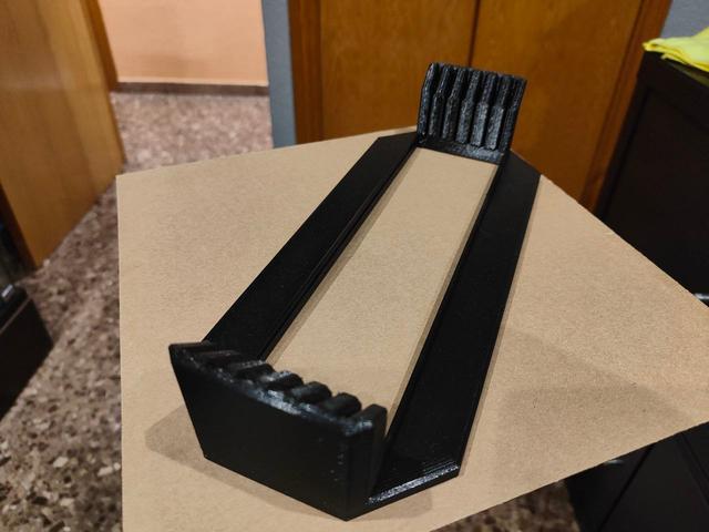 Bambu Build Plate Holder with 6 tapered slots DOUBLE tongue 3D model thumbnail