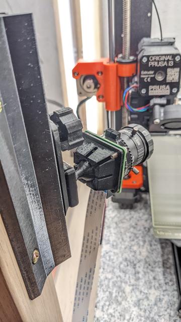 Ball Head Adapter for Raspberry Pi HQ Camera Mount 3D model thumbnail