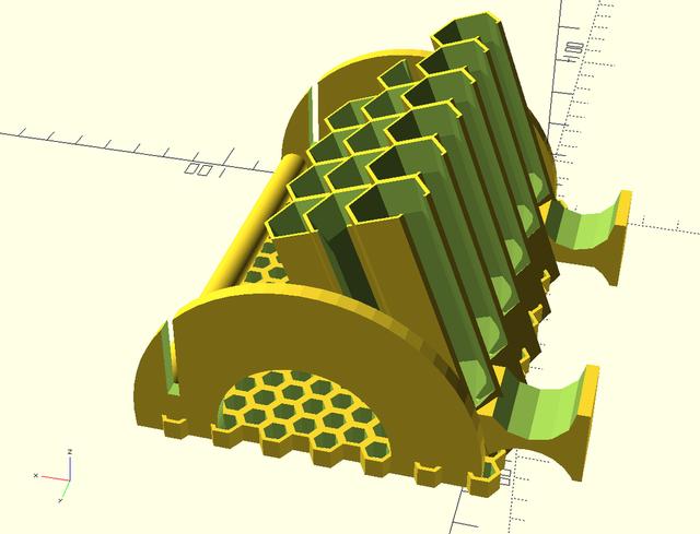 Parametric model of a pen and pencil organizer 3D model thumbnail