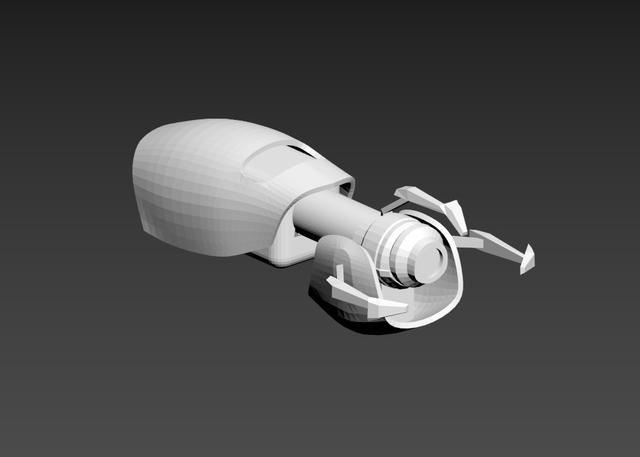 Dummy13 portal gun 3D model thumbnail