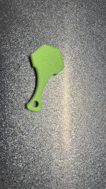 Hex key hanger / Modern key hanger Better Key chain Piece 3D model thumbnail