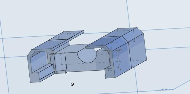 MK3 Heatbed Cable Support (Easy Clip On) Netpackrat's suggestion 3D model thumbnail